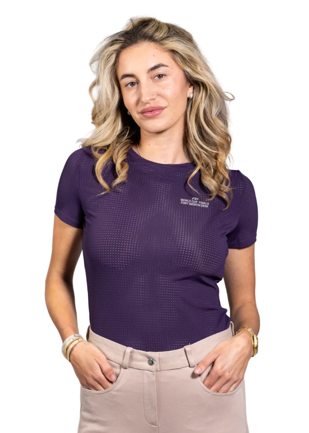 Hallie Short Sleeve Tee Shirt Officially Licensed FEI™ World Cup™ Finals Fort Worth 2026 Merchandise