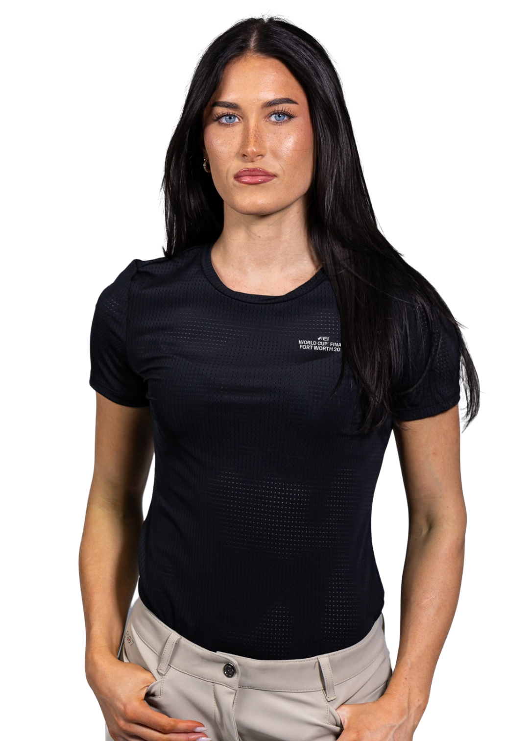 Hallie Short Sleeve Tee Shirt Officially Licensed FEI™ World Cup™ Finals Fort Worth 2026 Merchandise