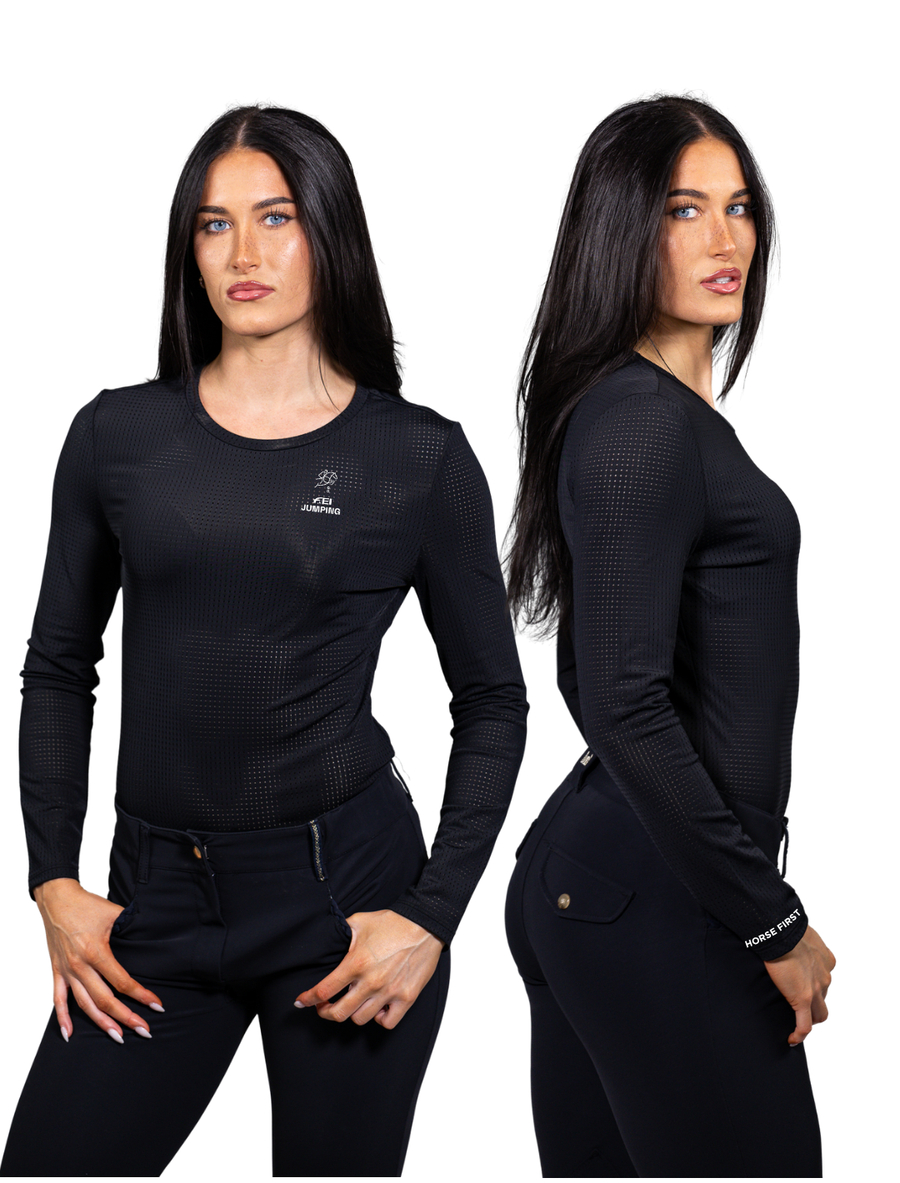 FEI x Equisite Cadence Shirt | Jet Black