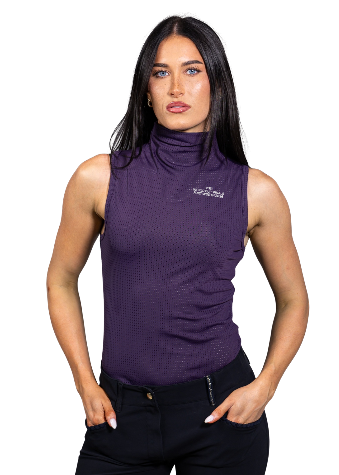 Blaire Sleeveless Mockneck Officially Licensed FEI™ World Cup™ Finals Fort Worth 2026 Merchandise