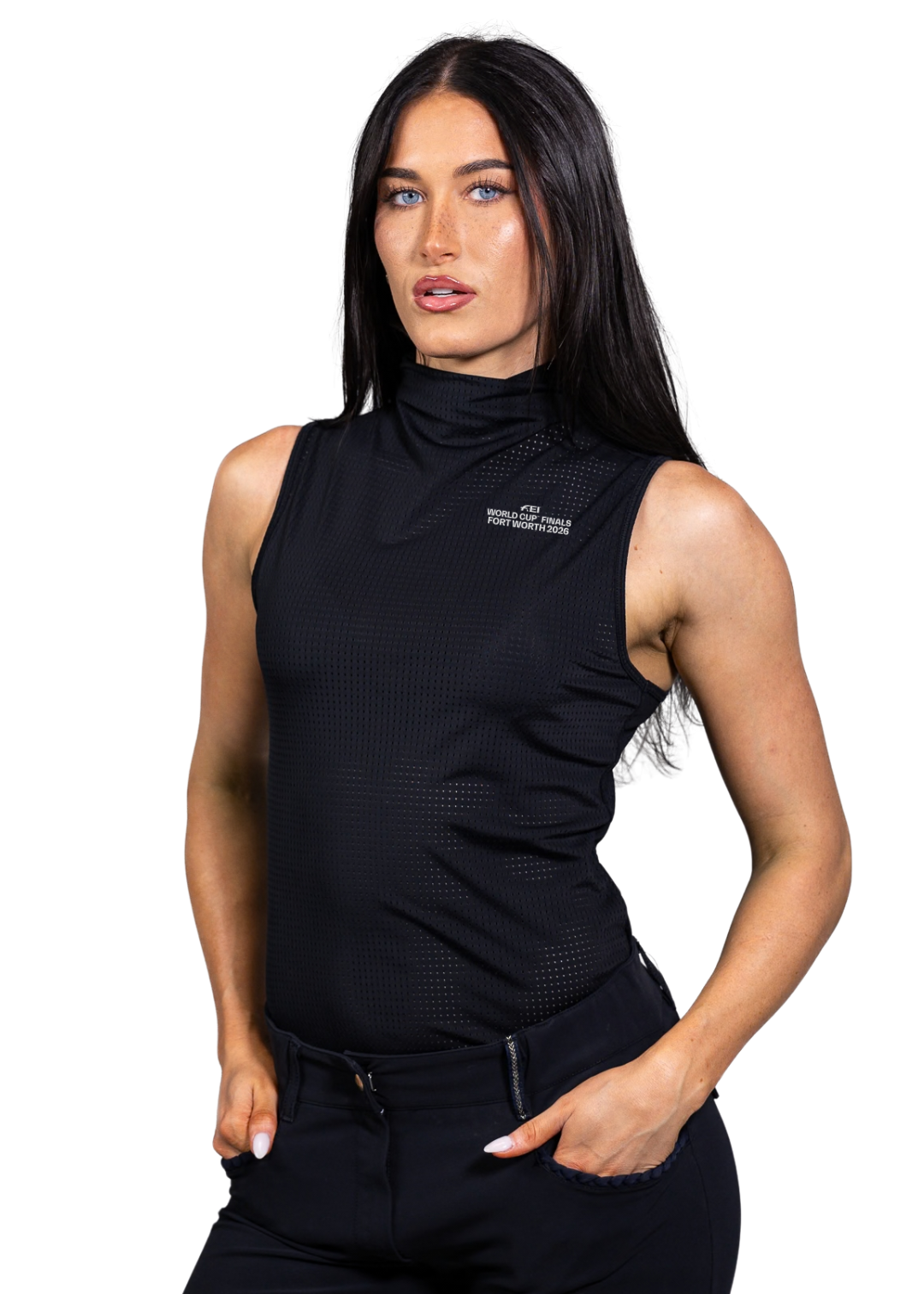 Blaire Sleeveless Mockneck Officially Licensed FEI™ World Cup™ Finals Fort Worth 2026 Merchandise