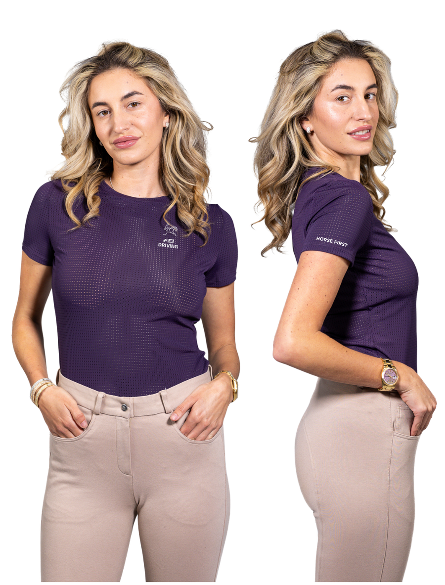 FEI x Equisite Hallie Shirt | Aubergine