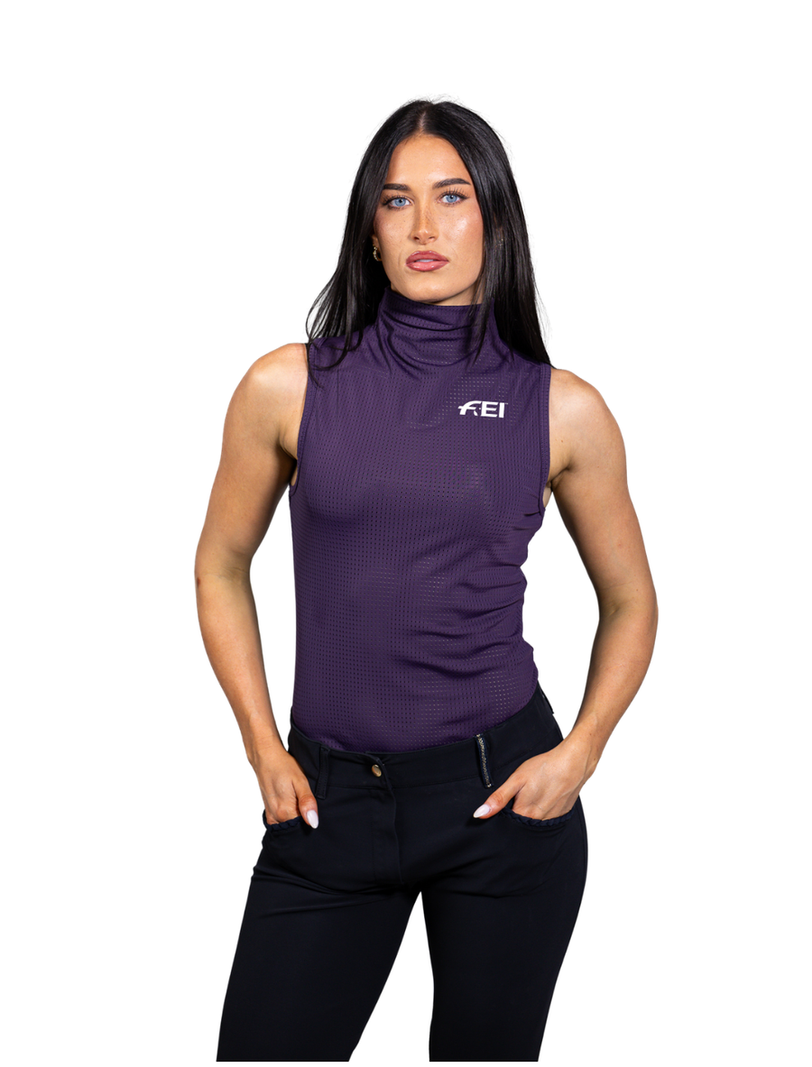 FEI x Equisite Blaire Shirt | Aubergine